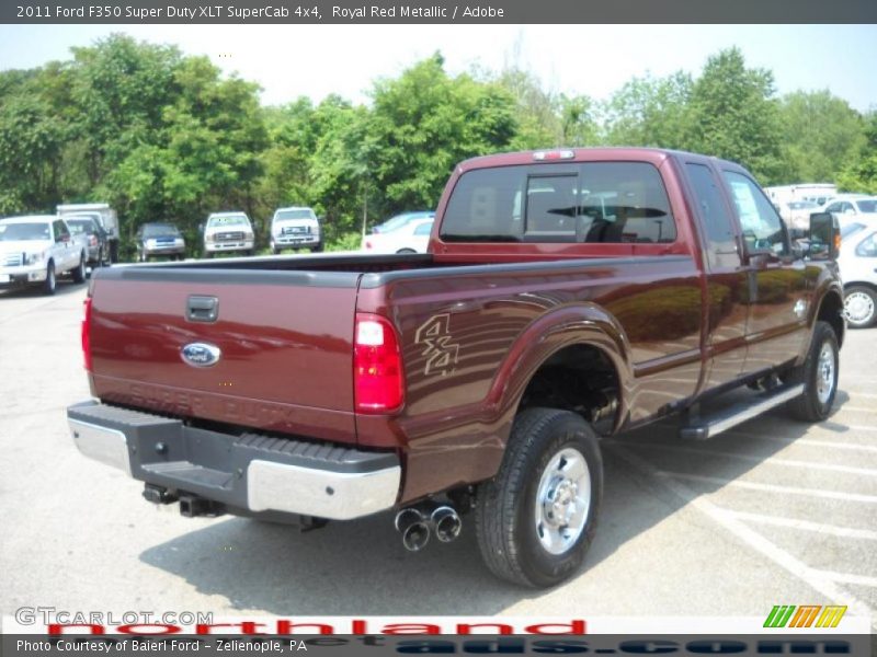 Royal Red Metallic / Adobe 2011 Ford F350 Super Duty XLT SuperCab 4x4