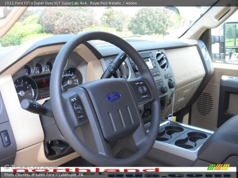 Royal Red Metallic / Adobe 2011 Ford F350 Super Duty XLT SuperCab 4x4