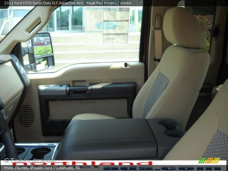 Royal Red Metallic / Adobe 2011 Ford F350 Super Duty XLT SuperCab 4x4