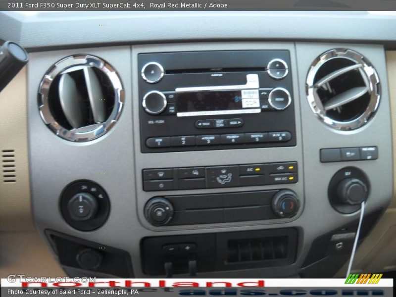 Royal Red Metallic / Adobe 2011 Ford F350 Super Duty XLT SuperCab 4x4