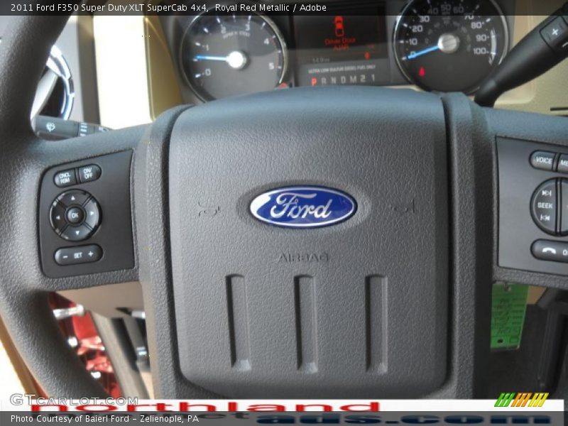 Royal Red Metallic / Adobe 2011 Ford F350 Super Duty XLT SuperCab 4x4