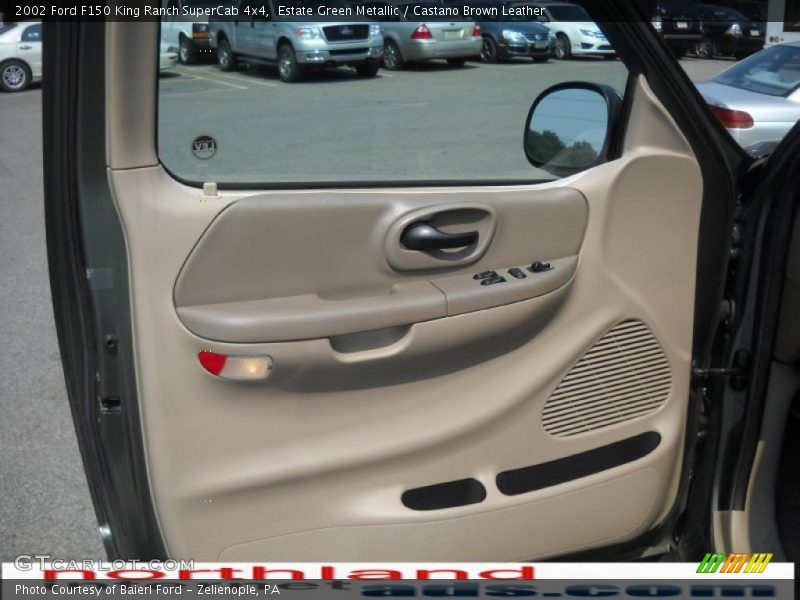 Estate Green Metallic / Castano Brown Leather 2002 Ford F150 King Ranch SuperCab 4x4