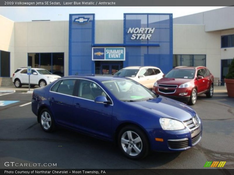 Laser Blue Metallic / Anthracite 2009 Volkswagen Jetta SE Sedan