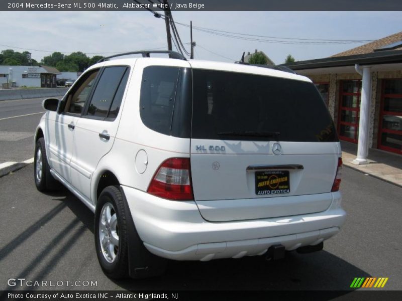 Alabaster White / Java Beige 2004 Mercedes-Benz ML 500 4Matic