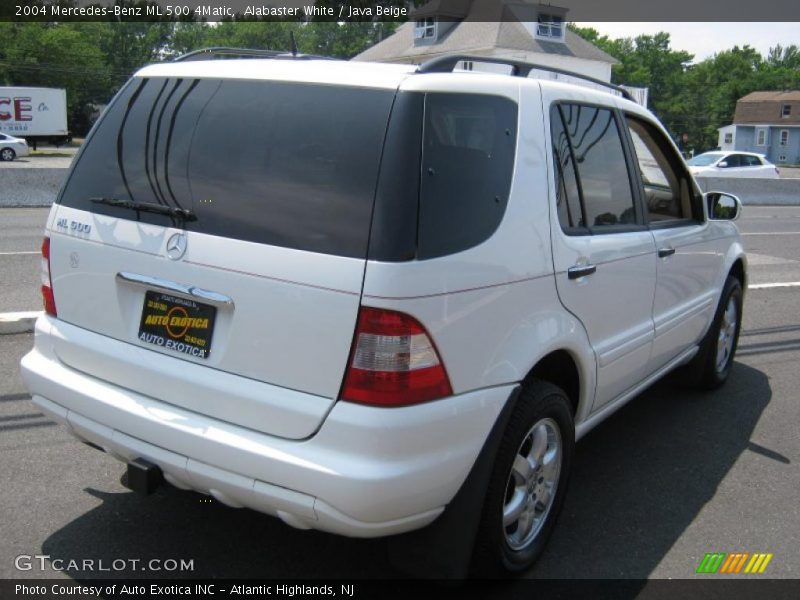 Alabaster White / Java Beige 2004 Mercedes-Benz ML 500 4Matic