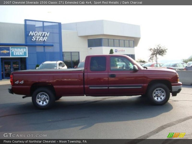 Sport Red Metallic / Dark Charcoal 2007 Chevrolet Silverado 1500 Classic Z71 Extended Cab 4x4