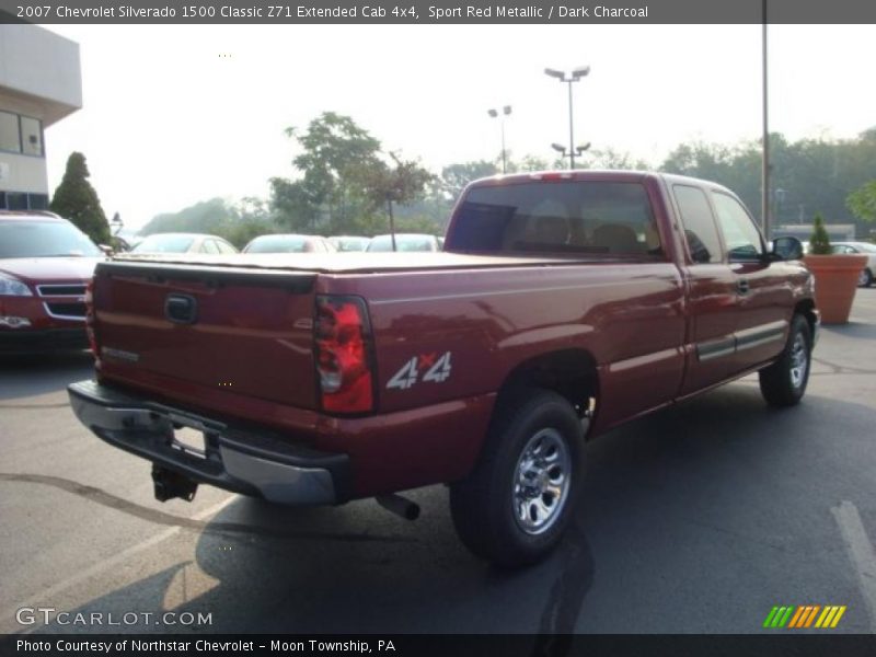 Sport Red Metallic / Dark Charcoal 2007 Chevrolet Silverado 1500 Classic Z71 Extended Cab 4x4