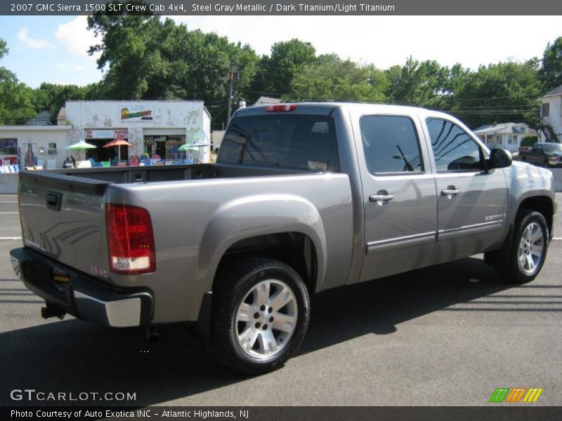 Steel Gray Metallic / Dark Titanium/Light Titanium 2007 GMC Sierra 1500 SLT Crew Cab 4x4