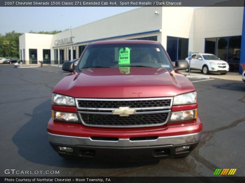 Sport Red Metallic / Dark Charcoal 2007 Chevrolet Silverado 1500 Classic Z71 Extended Cab 4x4