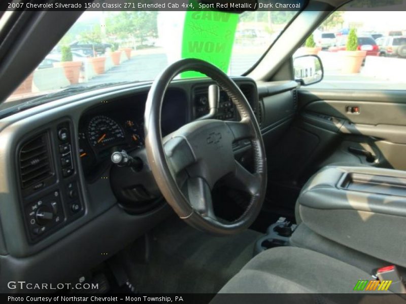 Sport Red Metallic / Dark Charcoal 2007 Chevrolet Silverado 1500 Classic Z71 Extended Cab 4x4