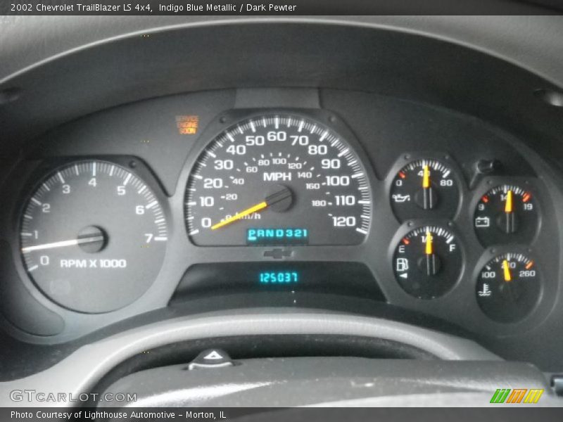 Indigo Blue Metallic / Dark Pewter 2002 Chevrolet TrailBlazer LS 4x4