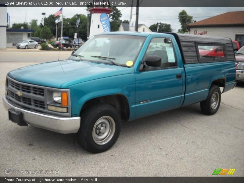 Bright Teal Metallic / Gray 1994 Chevrolet C/K C1500 Regular Cab