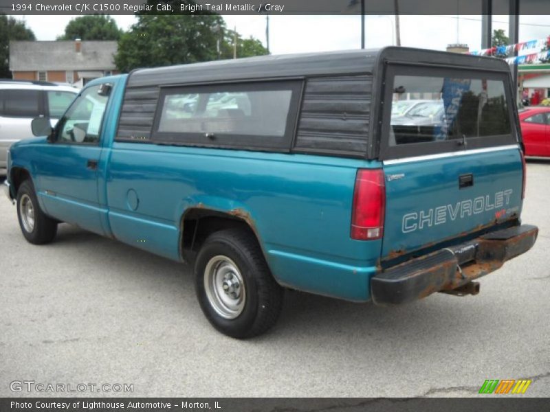 Bright Teal Metallic / Gray 1994 Chevrolet C/K C1500 Regular Cab