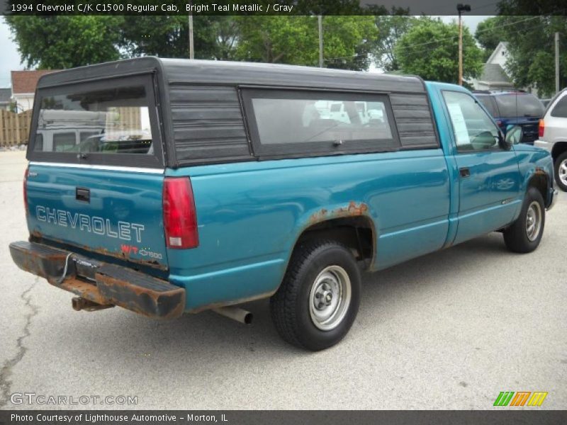 Bright Teal Metallic / Gray 1994 Chevrolet C/K C1500 Regular Cab