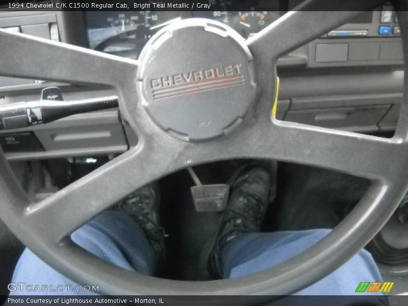 Bright Teal Metallic / Gray 1994 Chevrolet C/K C1500 Regular Cab
