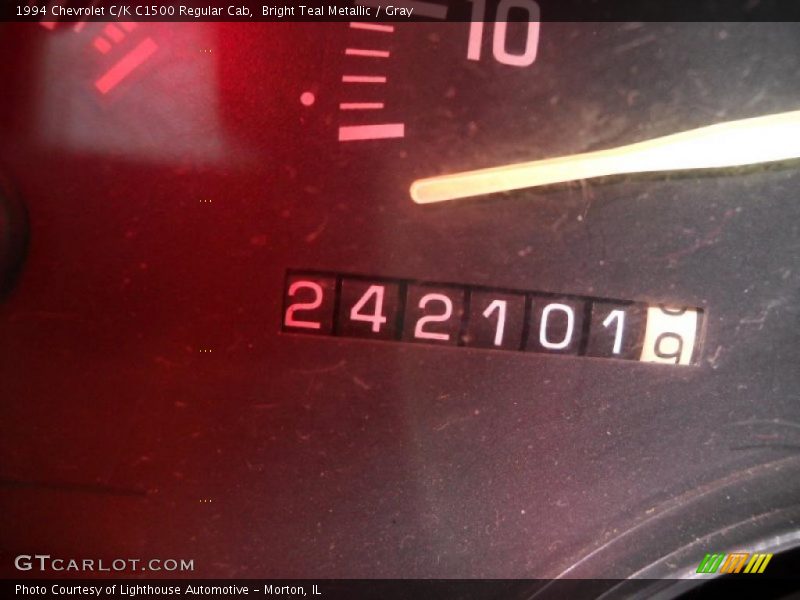 Bright Teal Metallic / Gray 1994 Chevrolet C/K C1500 Regular Cab