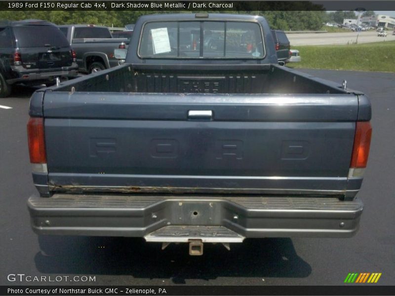 Dark Shadow Blue Metallic / Dark Charcoal 1989 Ford F150 Regular Cab 4x4
