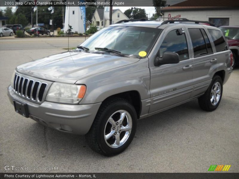 Silverstone Metallic / Agate 2001 Jeep Grand Cherokee Limited 4x4