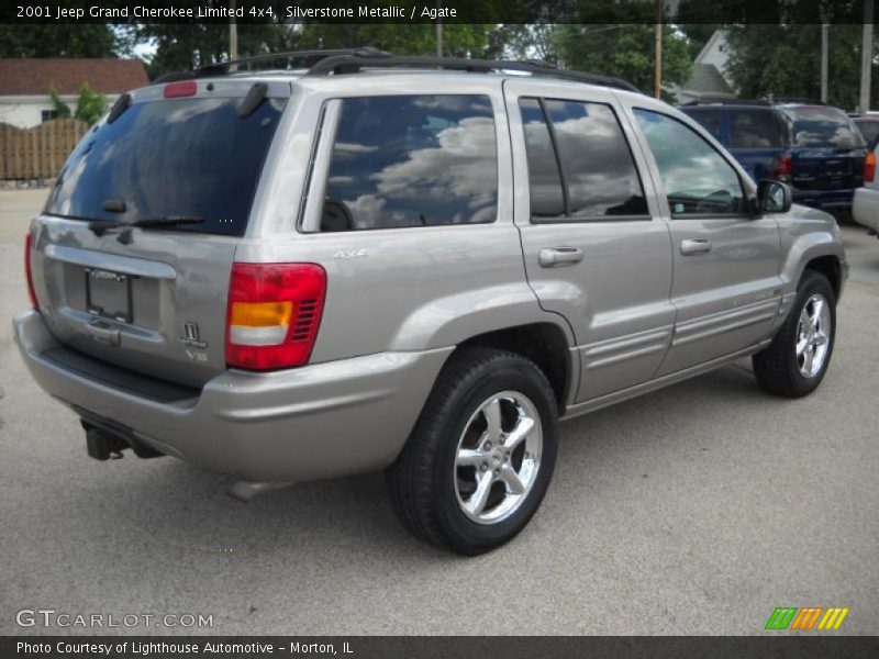 Silverstone Metallic / Agate 2001 Jeep Grand Cherokee Limited 4x4