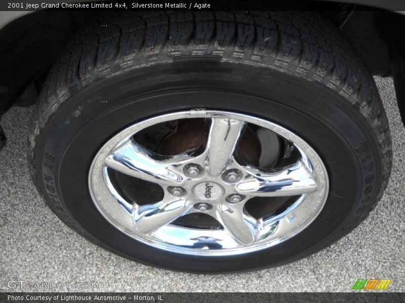 Silverstone Metallic / Agate 2001 Jeep Grand Cherokee Limited 4x4