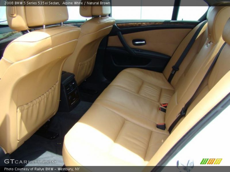 Alpine White / Natural Brown 2008 BMW 5 Series 535xi Sedan