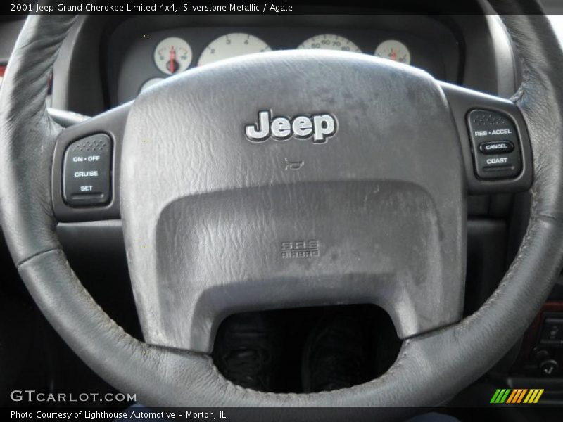 Silverstone Metallic / Agate 2001 Jeep Grand Cherokee Limited 4x4