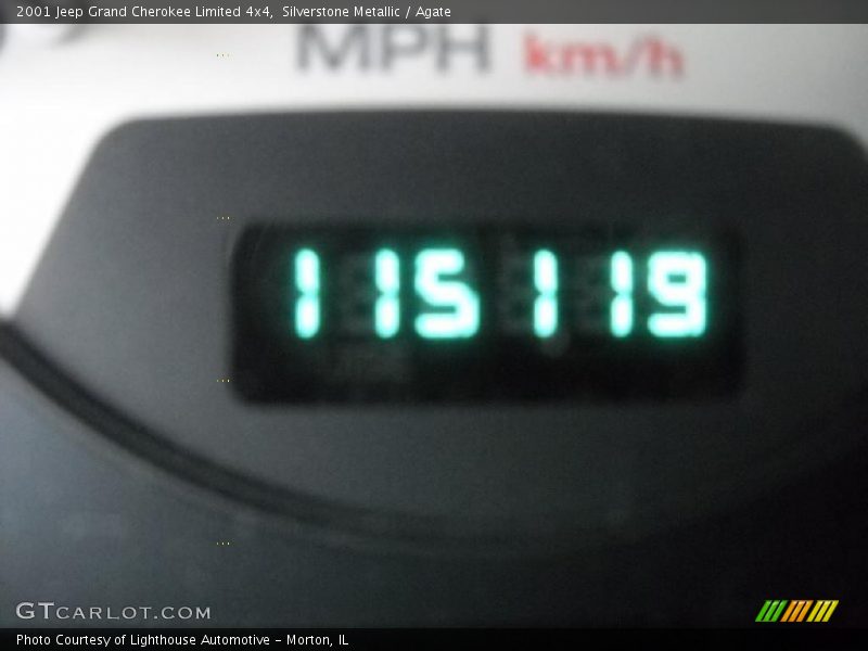 Silverstone Metallic / Agate 2001 Jeep Grand Cherokee Limited 4x4
