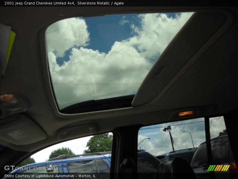 Silverstone Metallic / Agate 2001 Jeep Grand Cherokee Limited 4x4