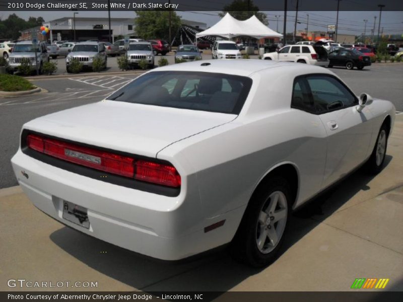 Stone White / Dark Slate Gray 2010 Dodge Challenger SE