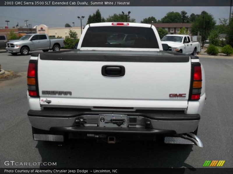 Summit White / Neutral 2003 GMC Sierra 3500 SLT Extended Cab Dually