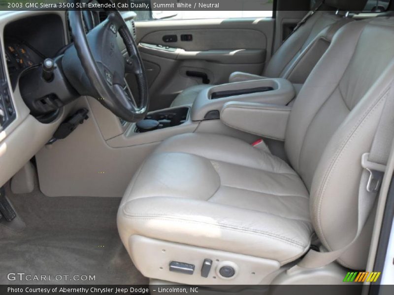 Summit White / Neutral 2003 GMC Sierra 3500 SLT Extended Cab Dually