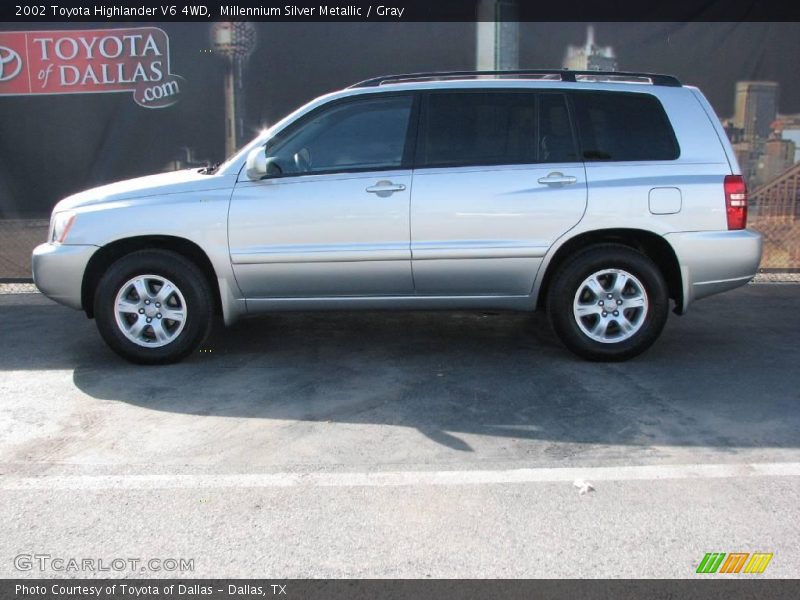 Millennium Silver Metallic / Gray 2002 Toyota Highlander V6 4WD