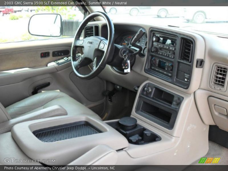 Summit White / Neutral 2003 GMC Sierra 3500 SLT Extended Cab Dually