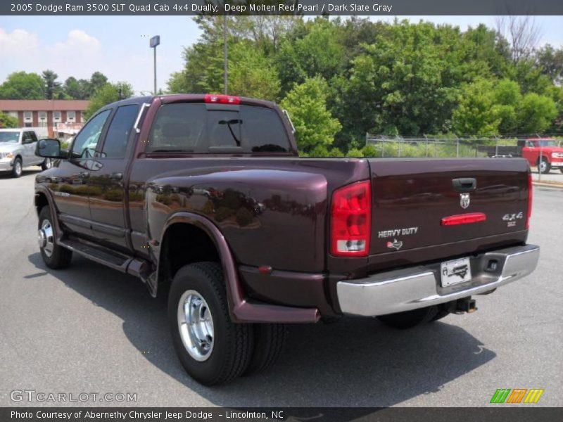 Deep Molten Red Pearl / Dark Slate Gray 2005 Dodge Ram 3500 SLT Quad Cab 4x4 Dually