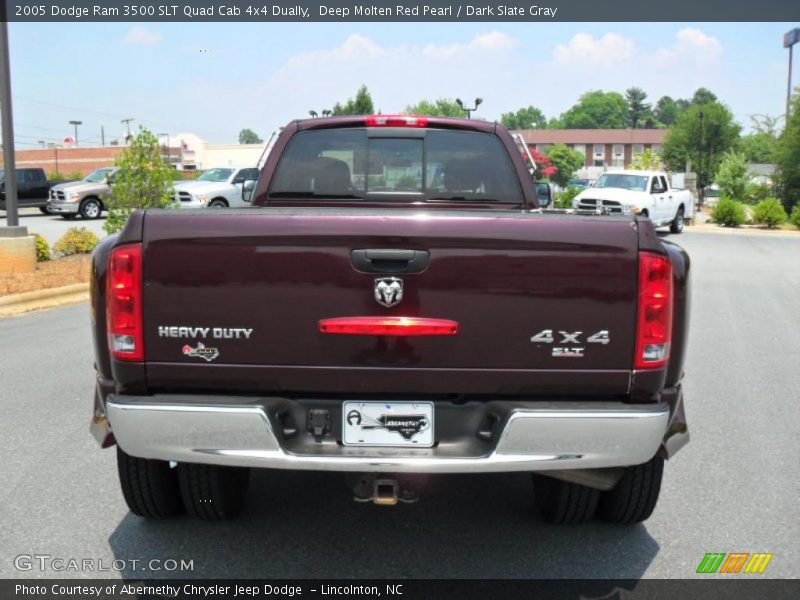 Deep Molten Red Pearl / Dark Slate Gray 2005 Dodge Ram 3500 SLT Quad Cab 4x4 Dually