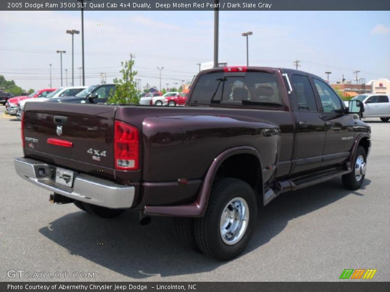 Deep Molten Red Pearl / Dark Slate Gray 2005 Dodge Ram 3500 SLT Quad Cab 4x4 Dually