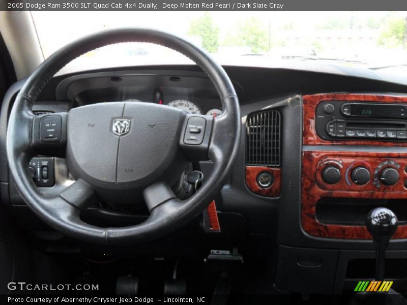 Deep Molten Red Pearl / Dark Slate Gray 2005 Dodge Ram 3500 SLT Quad Cab 4x4 Dually