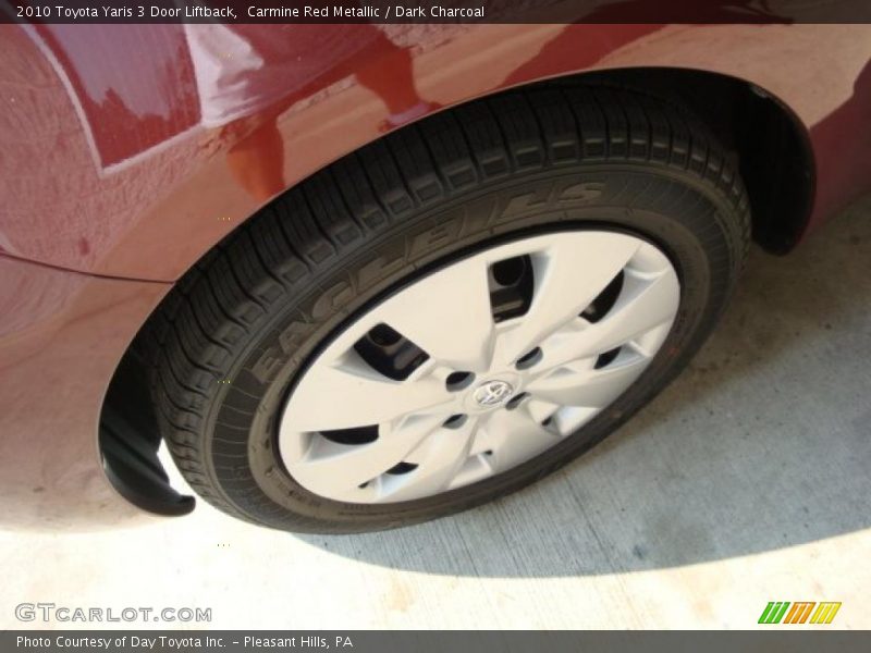 Carmine Red Metallic / Dark Charcoal 2010 Toyota Yaris 3 Door Liftback