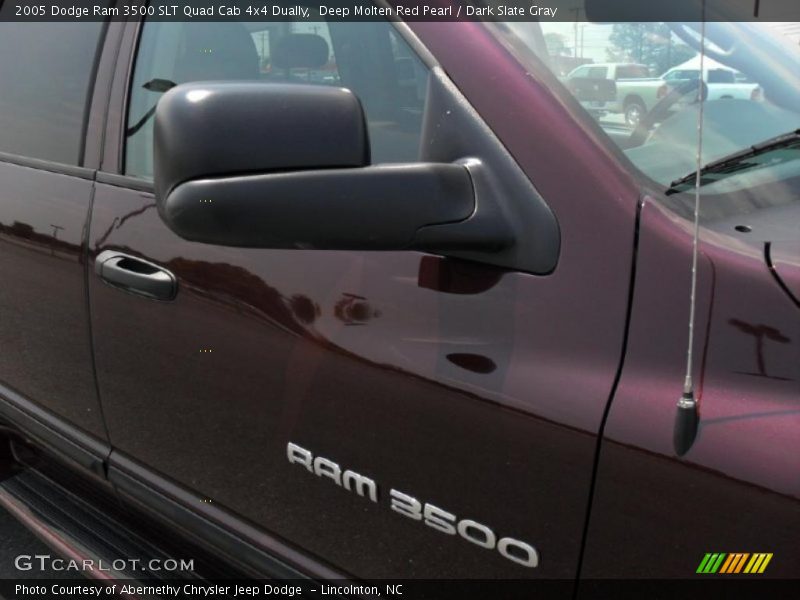 Deep Molten Red Pearl / Dark Slate Gray 2005 Dodge Ram 3500 SLT Quad Cab 4x4 Dually