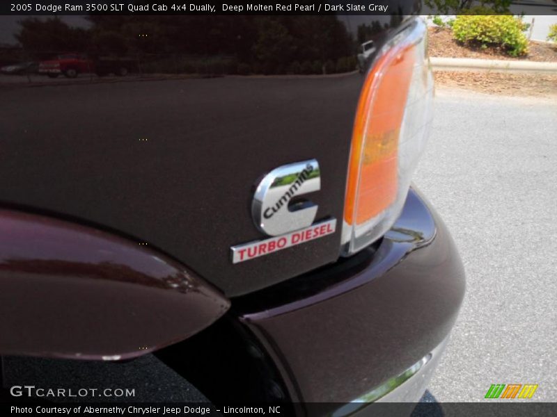 Deep Molten Red Pearl / Dark Slate Gray 2005 Dodge Ram 3500 SLT Quad Cab 4x4 Dually