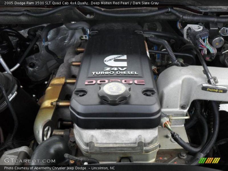 Deep Molten Red Pearl / Dark Slate Gray 2005 Dodge Ram 3500 SLT Quad Cab 4x4 Dually