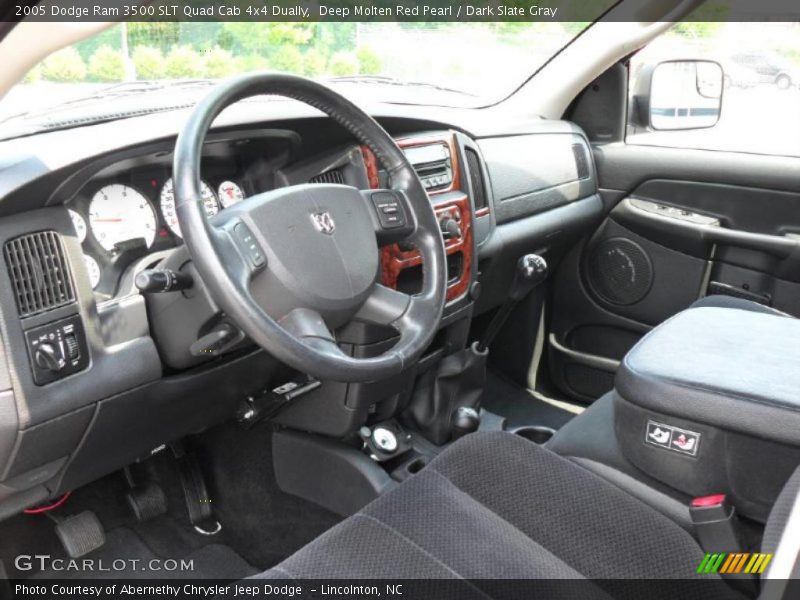 Deep Molten Red Pearl / Dark Slate Gray 2005 Dodge Ram 3500 SLT Quad Cab 4x4 Dually
