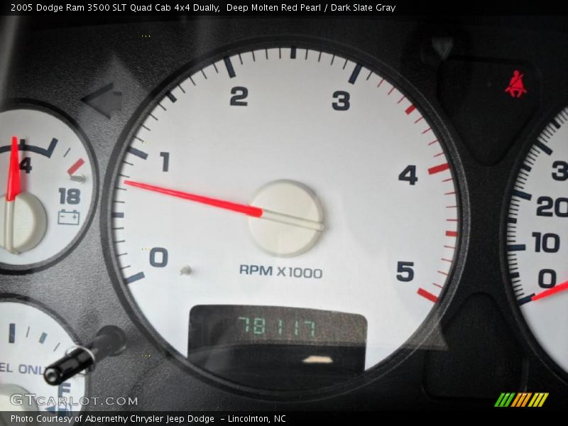 Deep Molten Red Pearl / Dark Slate Gray 2005 Dodge Ram 3500 SLT Quad Cab 4x4 Dually