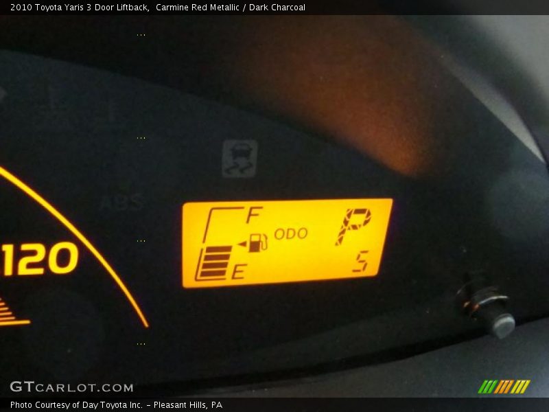 Carmine Red Metallic / Dark Charcoal 2010 Toyota Yaris 3 Door Liftback