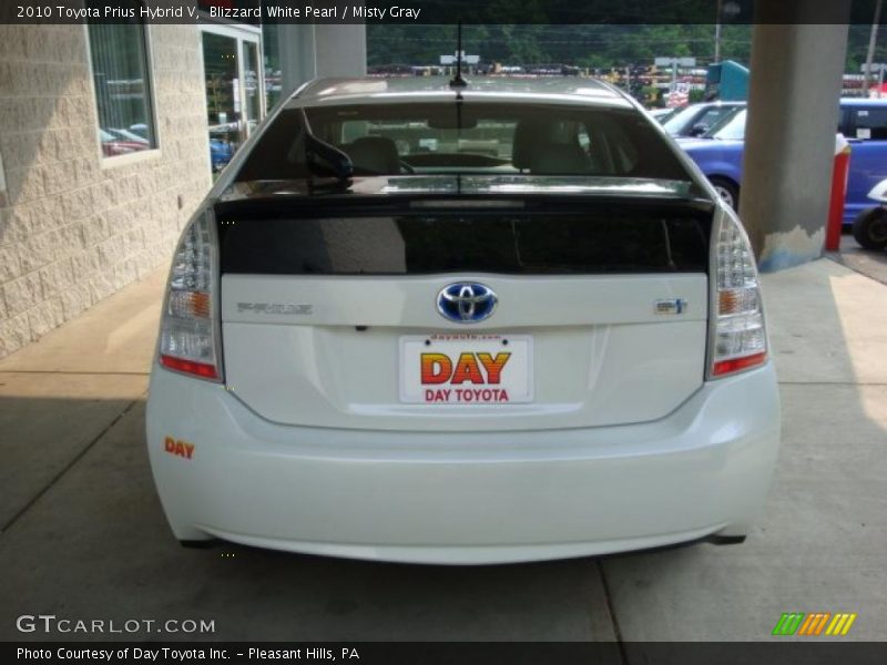 Blizzard White Pearl / Misty Gray 2010 Toyota Prius Hybrid V