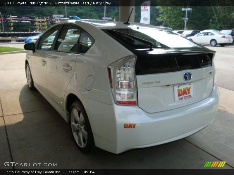 Blizzard White Pearl / Misty Gray 2010 Toyota Prius Hybrid V