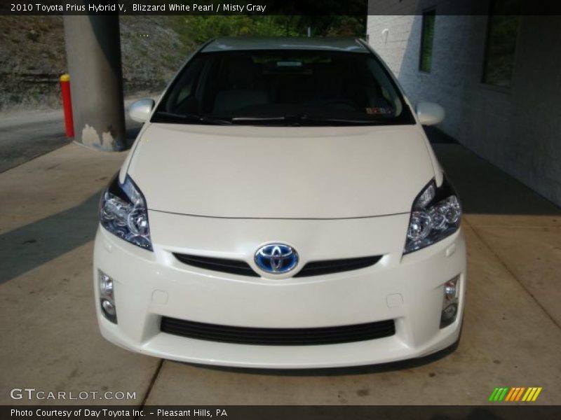 Blizzard White Pearl / Misty Gray 2010 Toyota Prius Hybrid V