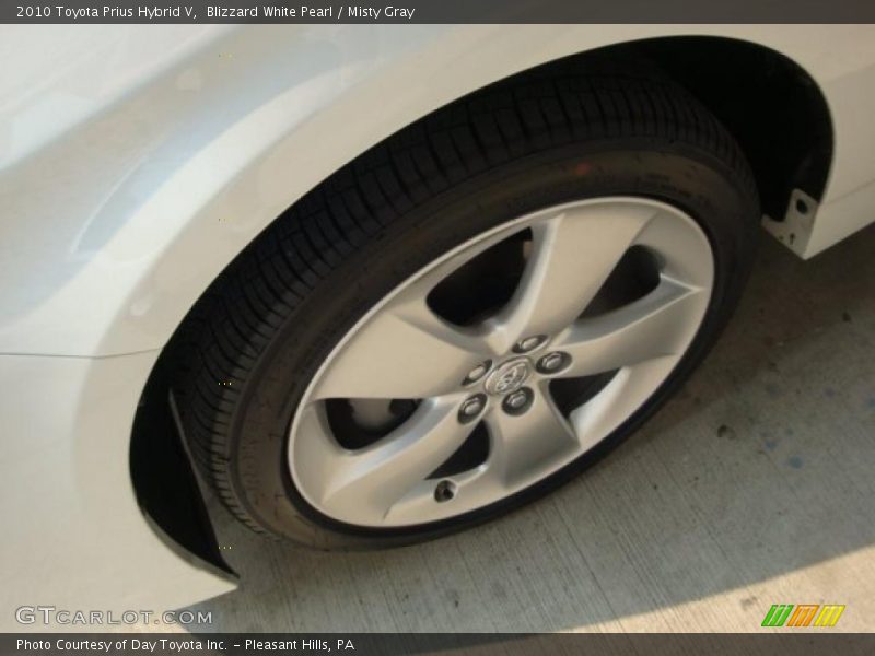 Blizzard White Pearl / Misty Gray 2010 Toyota Prius Hybrid V