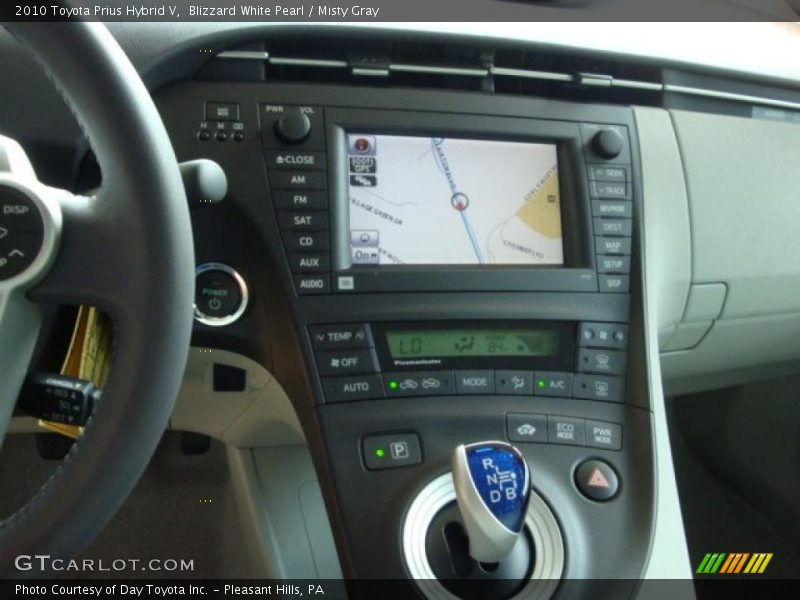 Blizzard White Pearl / Misty Gray 2010 Toyota Prius Hybrid V