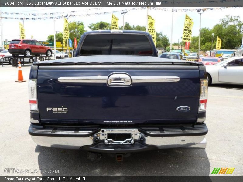 True Blue Metallic / Medium Flint 2004 Ford F350 Super Duty XLT SuperCab 4x4 Dually
